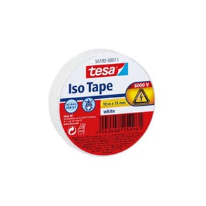 Tape elektrotape 15mmx10m Hvit Tesa ISO