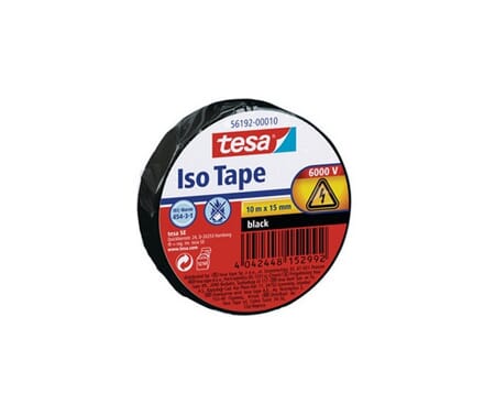 Tape elektrotape 15mmx10m sort tesa ISO