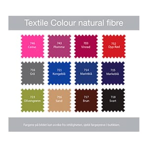Tekstilfarge 715 mørkeblå Herdins natur fibre