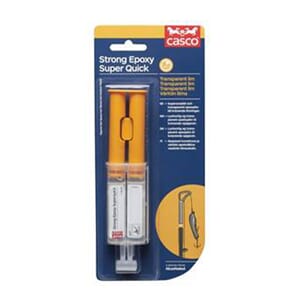 Lim strong epoxy superquick 2x12ml dobbelsprøyte 2805 rapid