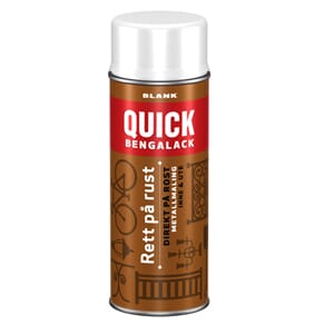Spray hvit blank rett på rust Quick bengalack