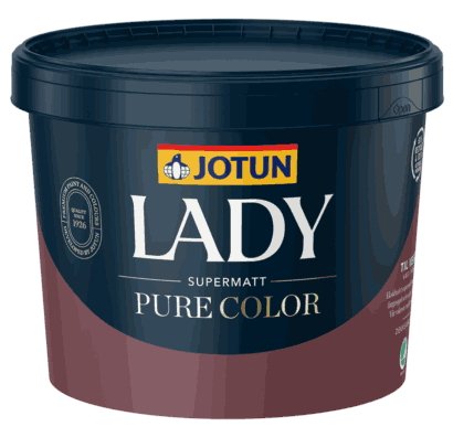 Lady pure color hvit-base 3liter Jotun