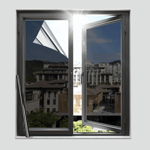 Solfilm 45x100cm sort privat se ut, ikke se inn