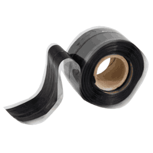 Tape repair sort selvvulkaniserende