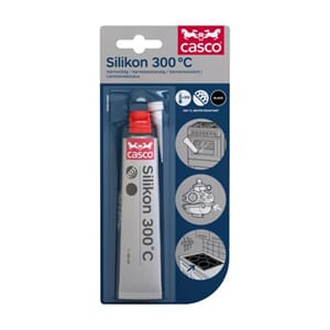 Silikon svart 40ml varmebestandig 300gr casco