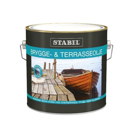 Brygge og terrasseolje 2,7liter tjærebasert -c-base oljebeis