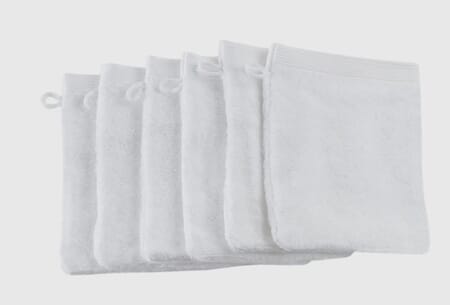 Håndkle vaskeduk hvit
