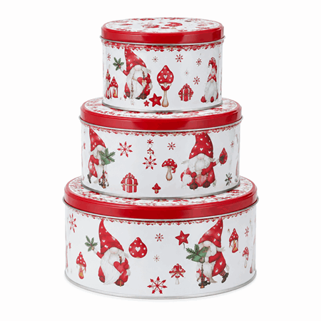Kakeboks 3pk runde nisse
