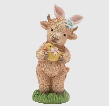 Figur ku med badeand påske