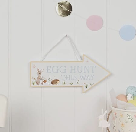 Skilt eggejakt påske