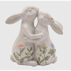 Figur 2 kaninser som susser påske