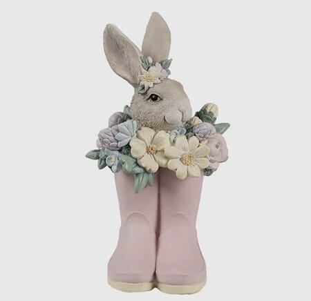 Figur i støvler rosa 23cm