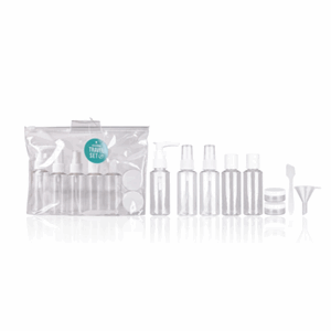 Reiseflasker 9stk transp spray