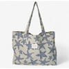 Bag beige/blå sjøstjerner estel