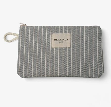 Toalettmappe liten grå stripete mini city