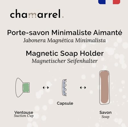 Såpeholder magnet + sugepropp