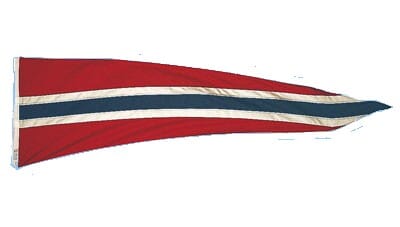Vimpel 300cm Norsk Flagg